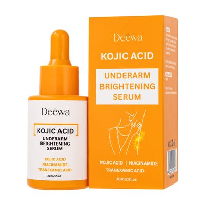 Kojic Underarm Brightening Serum with Niacinamide for Elbows, Knees, Private Areas, Armpit, Dark Spots Corrector Nourishing Firming Daily Skin Care Serum Paraben-Free, Vegan