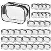 36Pcs Clear Pvc Makeup Bags, Waterproof Travel Toiletry Pouches, Portable Zippered Organizer Cases For Bathroom And Trips view 4