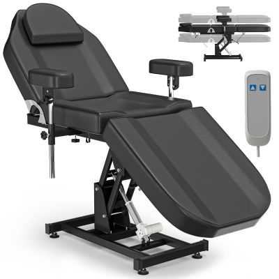 DeerDean Electric Tattoo Chair for Client Height Adjustable Armrests Spa Beds for Esthetician Facial Bed for Esthetician