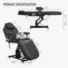 DeerDean Electric Tattoo Chair for Client Height Adjustable Armrests Spa Beds for Esthetician Facial Bed for Esthetician view 2