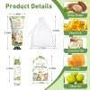 50 Pack Bulk Hand Cream and Bulk Lip Balm Gifts Sets, Baby Shower Favors and Bridal Shower Favors for Guests with Thank You Card and Organza Gift Bags, Birthday Gifts, Appreciation Gifts (Animal) view 3