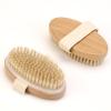 2Pcs Natural Bristle Exfoliating Brush, Body Scrubber for Lymphatic Drainage, Blood Circulation, Wet and Dry Brush, Deep Exfoliation for Smooth Skin view 1