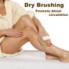 2Pcs Natural Bristle Exfoliating Brush, Body Scrubber for Lymphatic Drainage, Blood Circulation, Wet and Dry Brush, Deep Exfoliation for Smooth Skin view 3