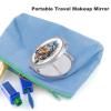 QWJKM Makeup Mirror Draw A Tiger Face Vanity Mirror 1X/2X Magnifying Mirror Compact Travel Makeup Mirror for Handbag Pocket Wallet, Portable, Folding, Handheld 2.4 Inch view 3