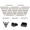 5 Tiers Elegant Black Wall Mounted Nail Polish Rack, 10 PCS Triangle Cosmetic Nail Polish Display to Organize Your Lipstick and Perfume at Home or in The Salon for Home Spa Nail Salon Shop (Black) view 1