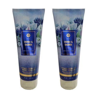 2 Denim & Daisies Ultimate Hydration bath Body Cream 8 oz