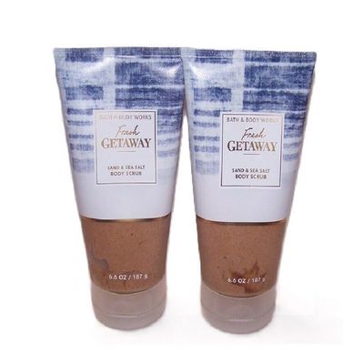 2 x Sand & Sea Salt bath Body Scrub fresh getaway sand sea salt 6.6 oz