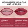AMY'S DIARY Lip Gloss and Lip Liner Set  Matte Liquid Lipstick with Matching Lip Pencil  Rose Red, Berry, Wine Red Shades  Long Lasting, Waterproof, Non-Sticky Lip Makeup Kit for Defined Lips view 3