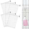 6 PCS Exfoliating Mesh Soap Pouch Soft Soap Bag with Drawstring for Shower Double Layer Thicken Foam Net Bubble Foam Net Soap Sack Saver Pouch, White view 1