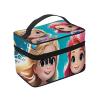 QASDFGHR Small Cute Mermaid Print Makeup Bag,Travel Cosmetic Bag with Zipper for Women Square Make Up Bags Organizer view 2