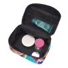 QASDFGHR Small Cute Mermaid Print Makeup Bag,Travel Cosmetic Bag with Zipper for Women Square Make Up Bags Organizer view 4