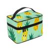 QASDFGHR Small Cute pineapple Print Makeup Bag,Travel Cosmetic Bag with Zipper for Women Square Make Up Bags Organizer view 2