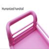 GHYRWQT Movable Hand Trucks Trolleys, Recycling Vehicles,3 Shelf Rolling Instrument Cart on Silent Wheel for Beauty Nail Salon Spa Tool Storage Trolley,Collecting Vehicles/Pink/76X53X98Cm view 3