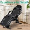 330lbs Tattoo Chairs with Stool Message Bed, lash Bed for Client Esthetician, Tattoo Chairs with Beauty Basket, Beauty Salon Spa Equipment with Towel Hook, Massage Table for Artist with Storage Tray view 3