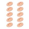 10PCS Fake Lips, 3D Open Mouth Lips Fake 3D Realistic Silicone Practice Lips Skin, Easy To Color Soft Cosmetic Makeup Lips Training For Microblading Practice Lips Practice (Dark view 1