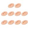 10PCS Fake Lips, 3D Open Mouth Lips Fake 3D Realistic Silicone Practice Lips Skin, Easy To Color Soft Cosmetic Makeup Lips Training For Microblading Practice Lips Practice (Dark view 3