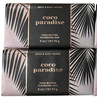 2 pack For Men Shea Butter Cleansing Bar soap 5 oz each Men's Collection COCO PARADISE