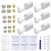 VitaCool Ear Piercing Kit Disposable Ear Cartilage Piercing Gun Kit with Gold Crown CZ Studs Easy and Safe Earring Self for Yourself Use at Home (Gold Crown Pattern 345mm) view 1
