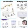 VitaCool Ear Piercing Kit Disposable Ear Cartilage Piercing Gun Kit with Gold Crown CZ Studs Easy and Safe Earring Self for Yourself Use at Home (Gold Crown Pattern 345mm) view 2