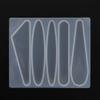 2Pcs Silicone Resin, Barrette 2Pcs Barrette Silicone DIY Hair Stick Making Geometric Pin Tools (Type 1) view 3