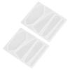 2Pcs Silicone Resin, Barrette 2Pcs Barrette Silicone DIY Hair Stick Making Geometric Pin Tools (3 styles) view 1