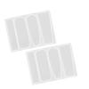 2Pcs Silicone Resin, Barrette 2Pcs Barrette Silicone DIY Hair Stick Making Geometric Pin Tools (3 styles) view 3