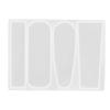 2Pcs Silicone Resin, Barrette 2Pcs Barrette Silicone DIY Hair Stick Making Geometric Pin Tools (3 styles) view 4