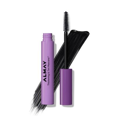 Almay Thickening & Tint Mascara, Instant Soft Full Volume, Conditions & Darkens Natural Lashes Over Time, No Flaking or Clumping, 401 Blackest Black, 0.28 fl oz