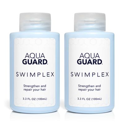 AQUA GUARD SwimPlex Hair Mask | Reverses Damage Caused by Chemicals and Minerals in Water | Made in California | Paraben, Phthalate, and Gluten-Free | 3.3 oz (2 Pack)