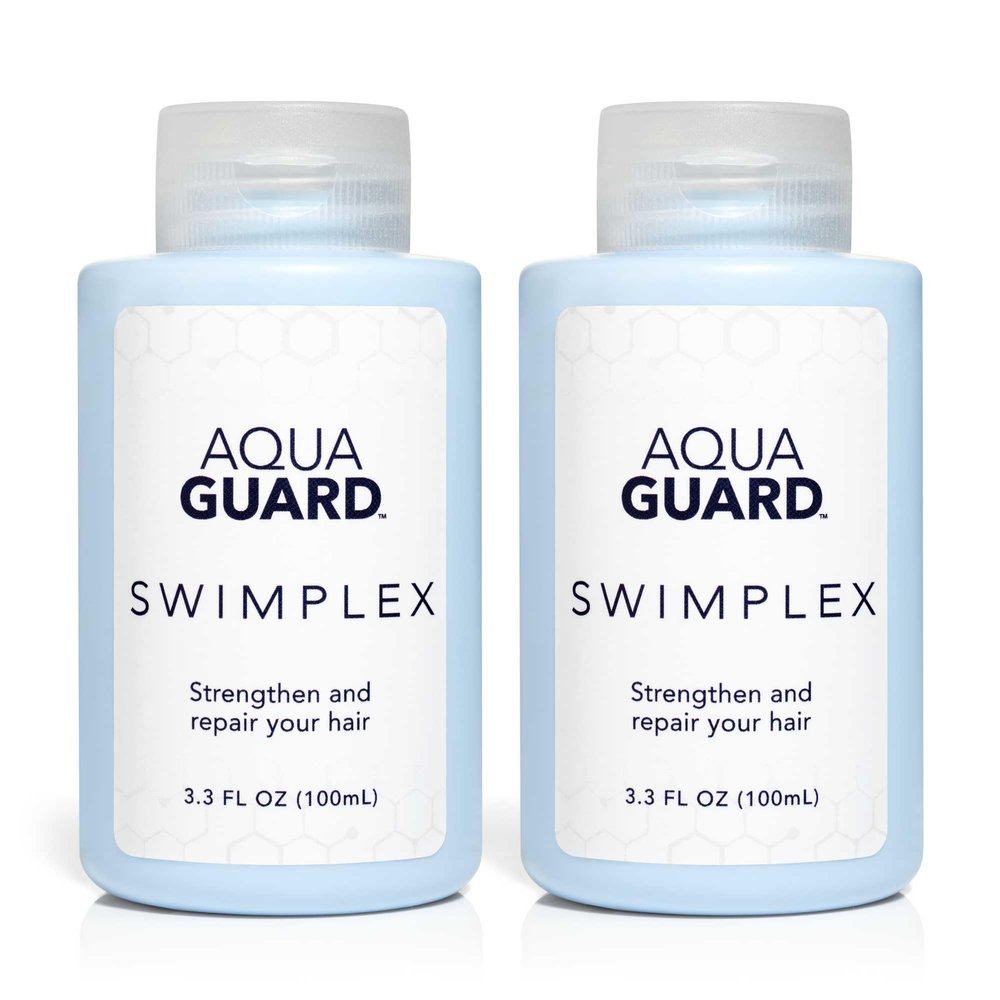 AQUA GUARD SwimPlex Hair Mask | Reverses Damage Caused by Chemicals and Minerals in Water | Made in California | Paraben, Phthalate, and Gluten-Free | 3.3 oz (2 Pack)