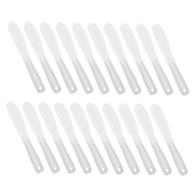 Baluue 20pcs Skincare Spatulas for Face Cream Application Multi-purpose Makeup Spoons Safe and Skin-friendly Beauty Tools for Home and Salon Use