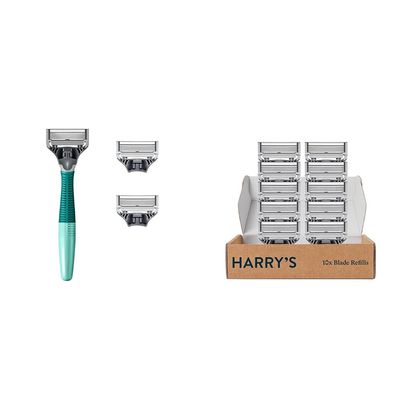 Harry's Razors for Men - 11 Count, Modern Style, Stainless Steel, Sensitive Skin, Male