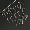 CHARIFIN Body Piercing Stainless Steel Silver Nose Ring Industrial Nose Stud Cartilage piercings for women 21pcs view 3