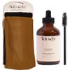 Kitsch Organic Cold-Pressed Castor Oil  for Hair Growth, Eyelashes, Eyebrows, Face, Scalp Health, and Hydration + Recycled Fabric Turban Headband and Boho Head Wraps for Women - Headbands for Women view 1