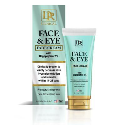 Daggett & Ramsdell Face and Eye Fade Cream with Oligopeptide 2% 4 oz. - Hyperpigmentation and Wrinkle Treatment, Safe for Sensitive Skin