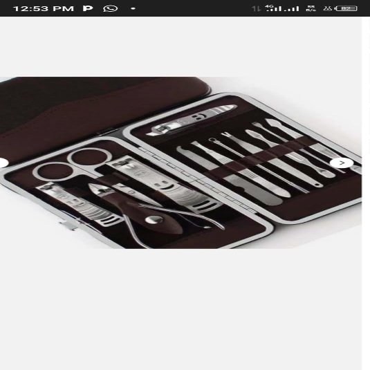 212 Main Pedicure/Manicure Nail Set 12pcs Pedicure/Manicure Nail Set Cleaner Clippers Cuticle Grooming kit case