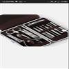 212 Main Pedicure/Manicure Nail Set 12pcs Pedicure/Manicure Nail Set Cleaner Clippers Cuticle Grooming kit case view 1
