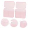 ABOOFAN 2pcs Nail Art Cotton Pad Storage Box Multi-functional Manicure Tool Organizer Portable and Space-saving Desktop Container for Nail Supplies Pink Design view 3