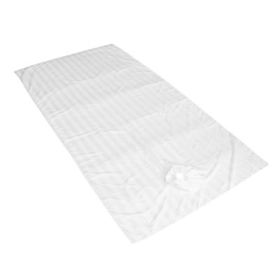 Reusable Massage Bed Sheet Polyester White for Spa and Salon Use