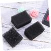NULYLU 4pcs Professional Makeup Sponge Dense Makeup Sponge for Special Effects Halloween and Cosplay Soft Flexible for and Wounds Black Color view 4