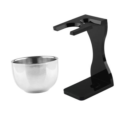 Ipetboom Men's Grooming Shaving Kit with Bowl Razor Holder and Beard Brush Stand for Wet Shaving Experience