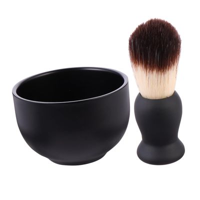 FRCOLOR 2pcs Beard Care Set Shaving Brush and Bowl for Men Grooming Kit for and Comfortable Shaving for Father Day and Birthdays