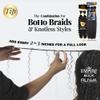 Sensationnel Empire Bulk Braiding  Deep Human Hair Braids for Knotless Boho Box or Curly Loose Wave Styles - 1 pack (22 inch, 4 MEDBROWN) view 3
