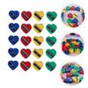 Lurrose 60pcs Heart Shaped Single Hole Pencil Sharpeners for Eyeliner Lip Liner and Brow Pencils Compact Lightweight Manual Sharpeners for Students and Office Use view 3