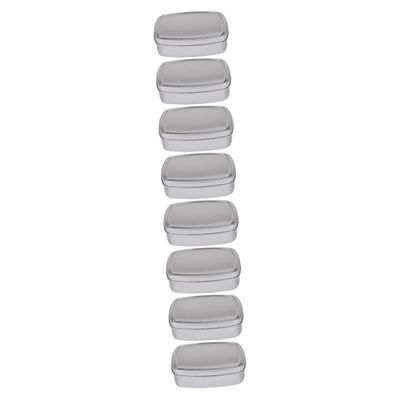 CONGARTENO 8pcs Travel Soap Box Leakproof Portable Soap Case Containers for Makeup Aluminum for Household