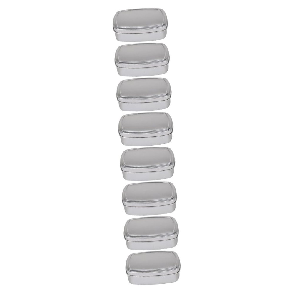 CONGARTENO 8pcs Travel Soap Box Leakproof Portable Soap Case Containers for Makeup Aluminum for Household