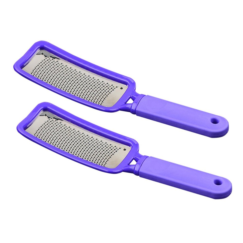 FRCOLOR 2pcs Stainless Steel Foot File Callus Remover and Foot Grinding Tool for for Home and