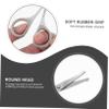 TOVINANNA Beard Trimmer Scissors Mustache Trimmer for Women Stainless Steel Grooming Scissors Eyebrow Scissors Facial Hair Trimmer Easy to Use view 2