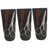 Baluue 3sets Stainless Steel Eyebrow Scissor Mustache Trimmer Beard Grooming Kit for Men view 1