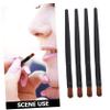 Baluue 100pcs Disposable Lip Brush Makeup Tool Brush for Lipstick Lip Gloss Applicator Plastic Bar Travel Makeup view 3